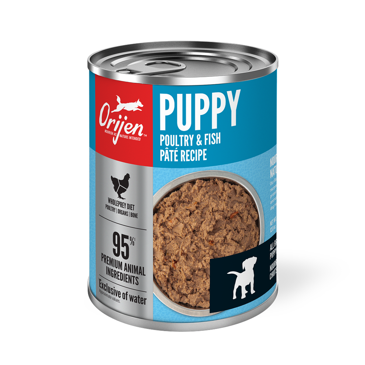 Canned puppy food shop